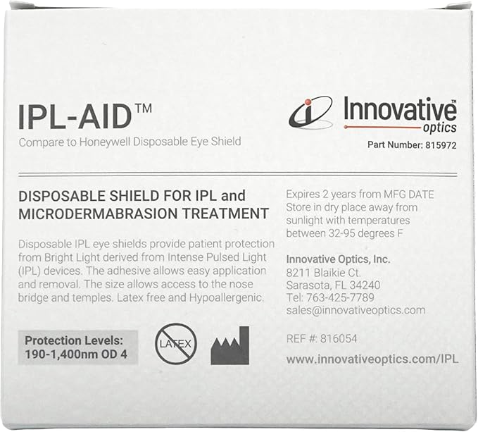 IPL-AID: Disposable Eye Shield for Safe IPL Treatment. Protect Your Eyes with Precision and Comfort