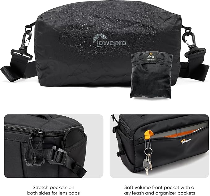 Lowepro ProTactic Lite SLX 120 AW III Camera Sling Bag, Professional Camera, Rain Cover, Lightweight Crossbody Sling Backpack, for Photographer, Videographer, Volume 5L, for DSLR/Mirrorless