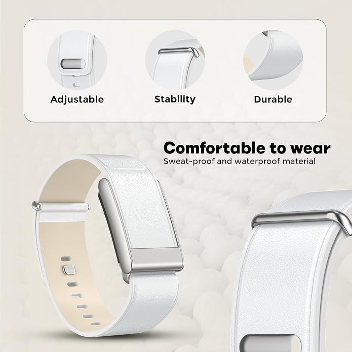 DADO Luxe Tapered Leather Replacement Band Compatible with WHOOP 5.0, One, Peak, and Life Fitness Tracker – Durable & Comfortable | Not for Whoop Gen 4