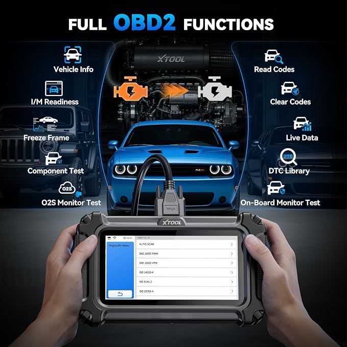 XTOOL IP500 for GM OBD2 Scanner, Bidirectional Scan Tool with Full Systems Diagnostic for Buick/Chevy/Cadillac/GMC, Diagnostic Scanner with All Services-Oil/ABS Bleed/Crank Relearn, Lifetime Update