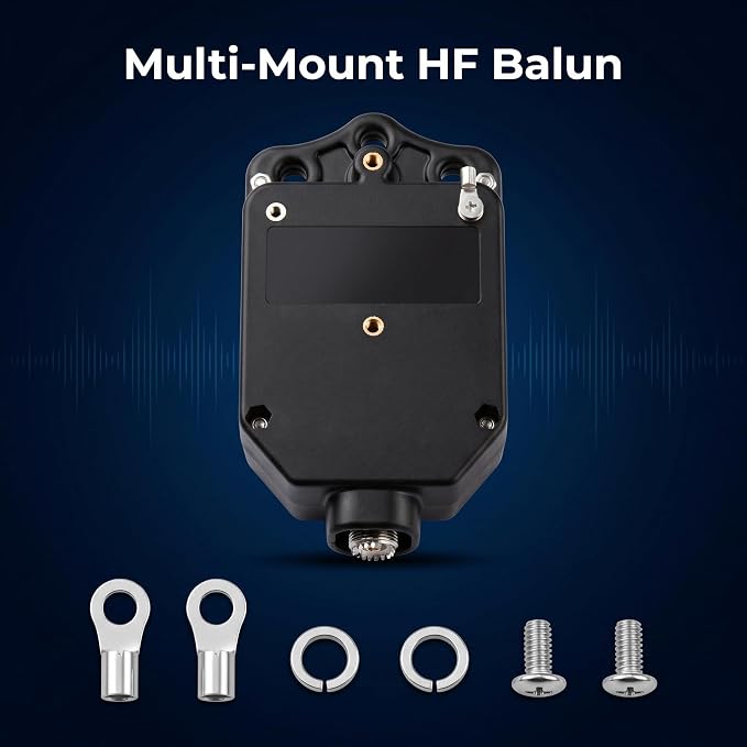 1:1 Balun Antenna 1000W Shortwave Current Dipole Antenna, 1-54MHz CW FT8 FM AM FSK SSB Waterproof Outdoor Antenna Balun for Yagi Inverted V Antennas
