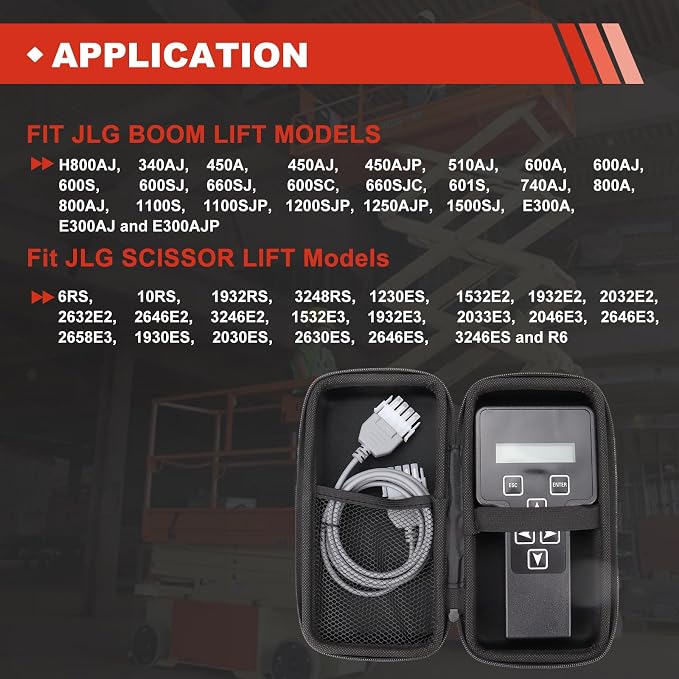 1600244 Handheld Analyzer Diagnostic Tool 2901443 1001249695 Analyzer and Cable Kit Compatible with JLG Scissor Lift 6RS 10RS 1932RS 3248RS 1230ES JLG Boom Lift H800AJ Include Instruction