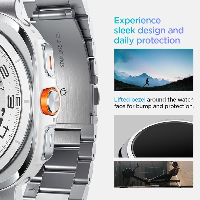 Spigen Modern Fit 316L Designed For Samsung Galaxy Watch Ultra Band 47mm (2025/2024) - Silver