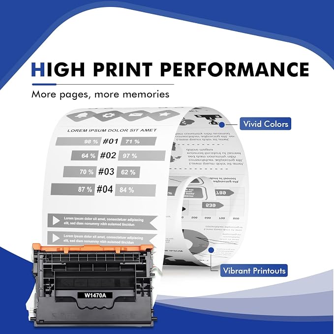 147A Black Toner Cartridge Compatible for HP 147A M612 Toner Cartridge W1470A 147X W1470X for HP LaserJet Enterprise M610n M611dn M611x M612dn M612x MFP M634h M635fht M635h M636fh Printer Ink (1-Pack)