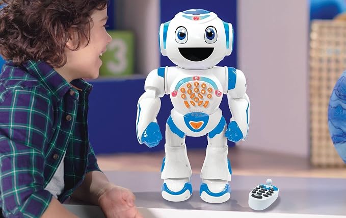 LEXiBOOK Powerman Star - Remote Control Walking Talking Toy Robot STEM Programmable for Kids 4+ - ROB85EN