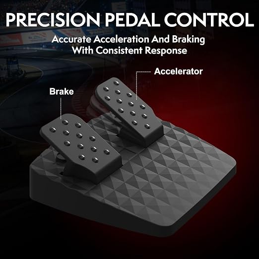 Nitho Drive Pro V200 PC Gaming Racing Wheel with Pedals and Shifter, Steering Wheel Compatible with PC, PS4, Switch 2/Switch, Xbox Series X|S and Xbox One, 270° Car Driving Simulator with Vibration