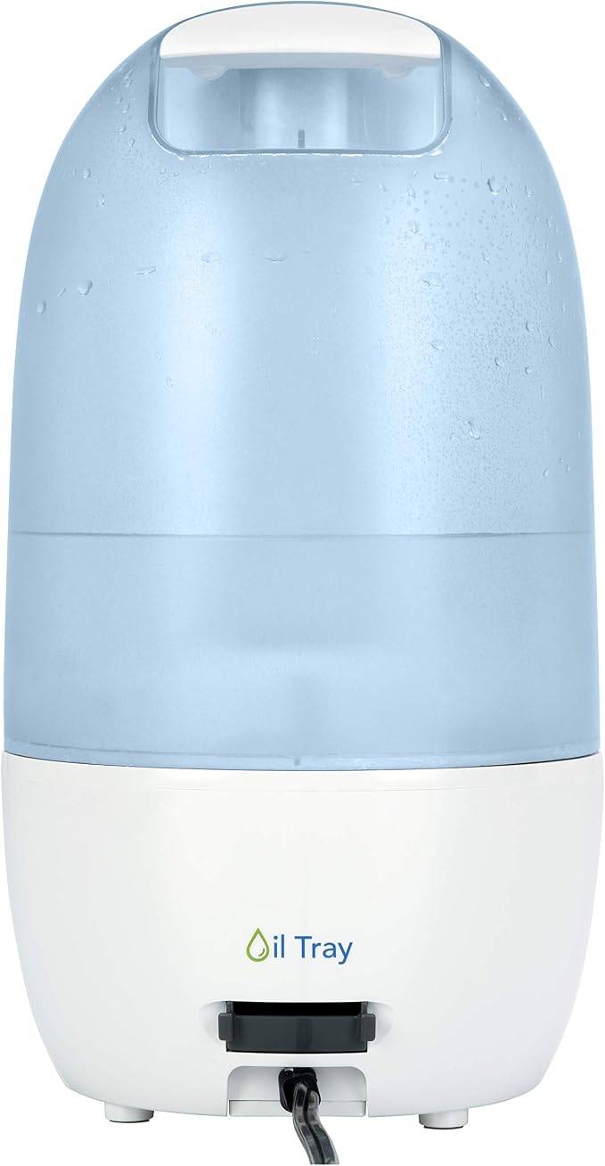 PureGuardian Ultrasonic Cool Mist Humidifier with Aromatherapy Tray, 70-Hour Run Time, 1-Gallon Tank Capacity, 320 Sq. Ft. Coverage for Small Rooms, Quiet Operation, H975AR