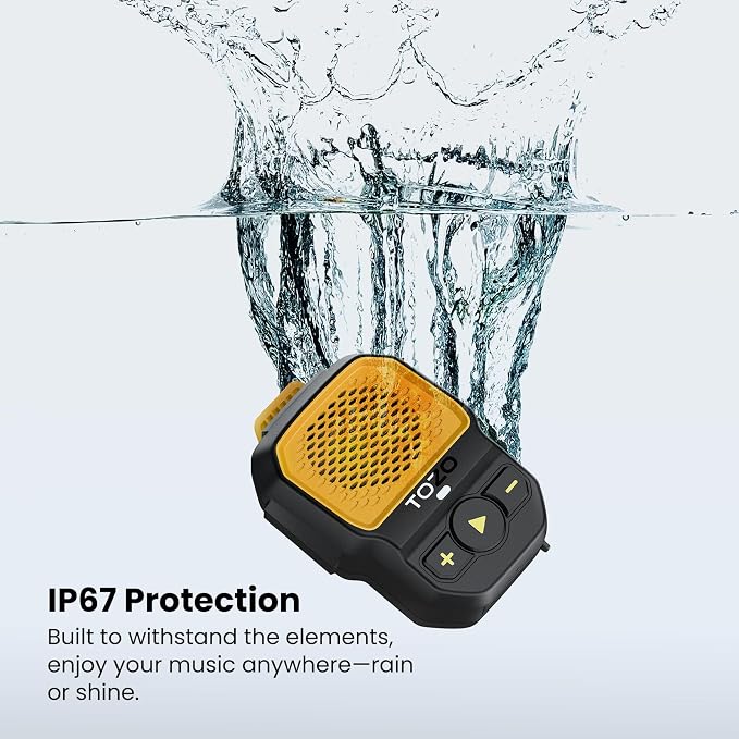 TOZO PM1 AI Smart Speaker with AI Assistants, Wearable Speaker for Hands-Free, 20 Hour Playtime Clip-On Wireless Portable Bluetooth Speaker Built-in Mic, Mini Gifts for Working, Sports