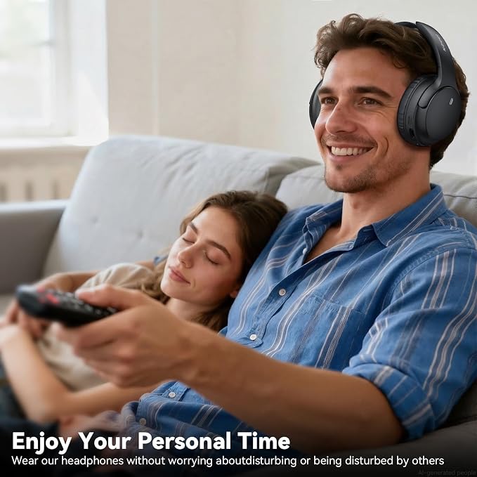 Wireless Headphones for TV Watching, 65H TV Headphones Wireless for Seniors with Charging Base, No Delay Bluetooth Headphones for TV for listening seniors, HiFi Stereo Sound, Gifts for Parents/Elderly