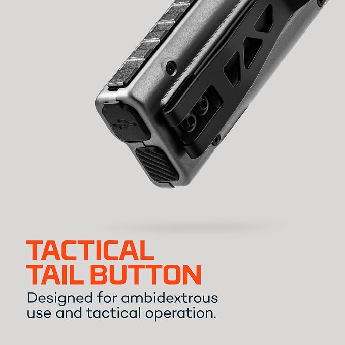 NEBO Edge 2K Pocket Light | 2000 Lumen Tactical LED Flashlight with Powerful Defensive Strobe, 5 Light Modes, USB-C Rechargeable, Dynamic Dial, Pocket Clip for Mechanics, Technicians & Everyday Carry