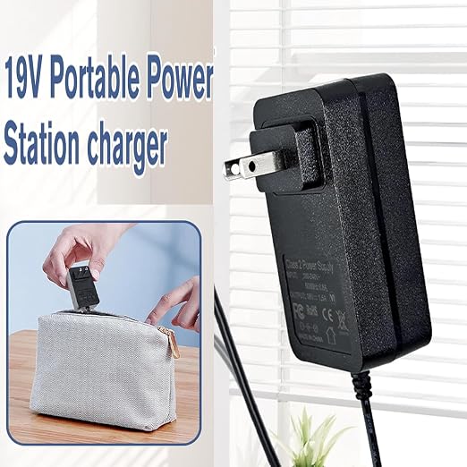 19V Adapter Power Cord Power Supply Plug for MKS-1902000H, MM271W, MM371W, MM571W, MM572W Transformer,Compatible with Mighty Mule RP1010 Power Supply Wall Adapter Charger