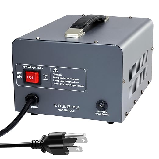 Yinleader 4000W 120V to 240V Voltage Converter Transformer Step Up/Down 110/120V(US/CA/MX) - 220/240V(CN/AU/UK/EU)