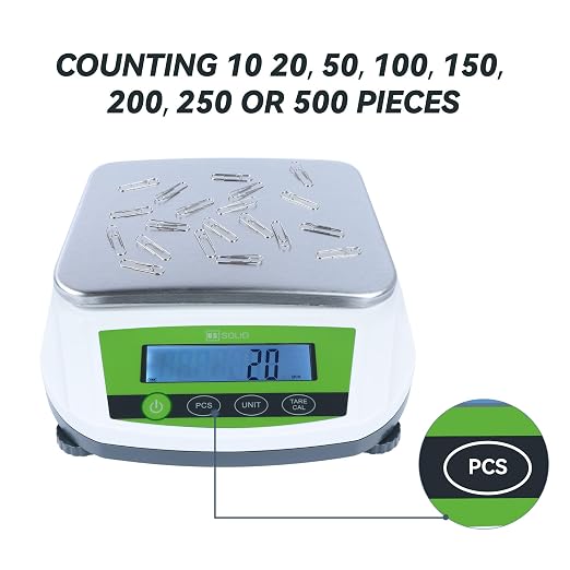 U.S. Solid Precision Balance, 5000g/11lb x 0.01g Analytical Digital Lab Scale, 5.6" x 7.6" Rectangular Pan, Piece Counting, 19 Weighing Units, 100-240V AC, Kitchen, Jewelry, Scientific Use