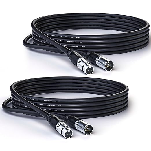 3-pin Balanced XLR Microphone Cable Male to Female, OFC Wire，Balanced XLR Cable Suitable for Speaker Systems, Radio Station and More XLR-BLFM-S (25Feet, 1Pack)
