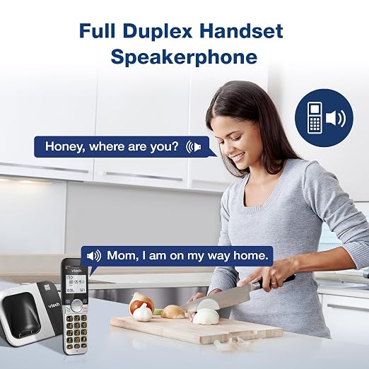 VTech DECT 6.0 Cordless Phone – Interference-Free Sound, Large Backlit Display, Big Buttons, Caller ID, Speakerphone | VG231