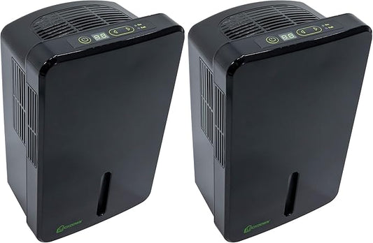 LOCKDOWN Automatic Dehumidifier with Quiet Operation, Drain Hose and Self Monitoring Controls for Humidity Control in Small Rooms, Safes and Closets