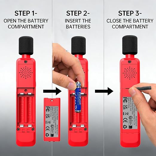 Noise Decibel Meter, Noise Meter, Decibel Meter, Digital Sound Level Meter, 30dB to 130dB Audio Noise Measurement Equipment, LCD Backlight Display, MAX/MIN Data Retention, Automatic Power-Off