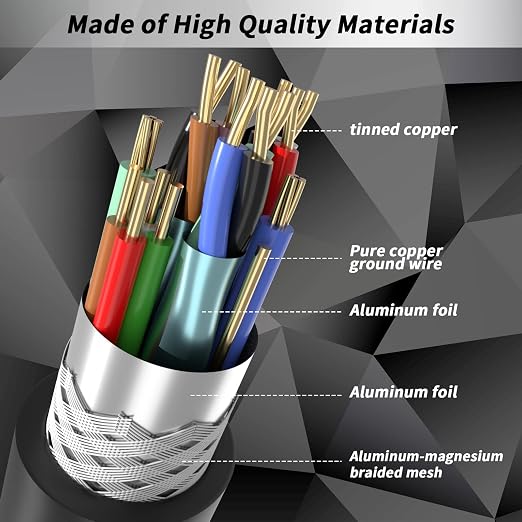 4K HDMI Cable 150ft, High Speed Cables (HDMI2.0,18Gbps,1080P)-Ethernet Audio Return Video 4K HDMI Cable, High Speed Gold Plated Connectors, Compatible with PlayStation Arc PS3 PS4 PC HDTV