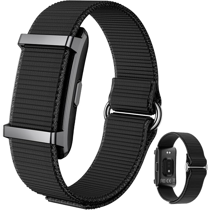 Smart Bracelet Fitness Trackers for Men Women, Smart Watch 24/7 Heart Rate Sleep Stress HRV Monitor, 170+ Sports Modes, 2 Bands, Free APP