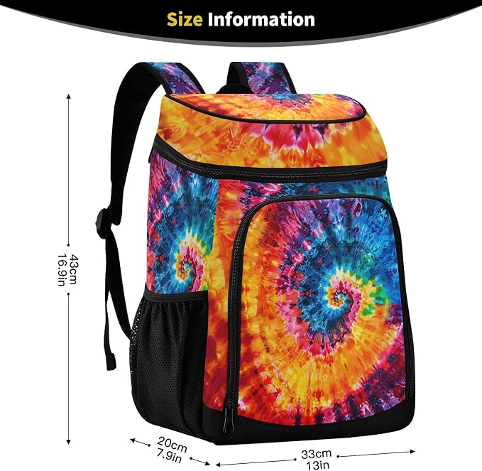 Tropical Pineapples Fruits Cooler Backpack Insulated Leak Proof Beach Cooler Bag Soft Lunch Picnic Hiking Camping Backpack Cooler