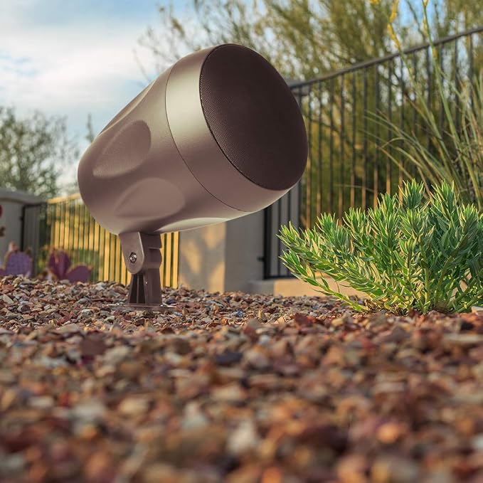 OSD Audio Forza 5.25" Landscape In Ground/Mountable 100W Speaker, Commercial 70V Tap, Outdoor Weather Resistant, Bronze (Single)
