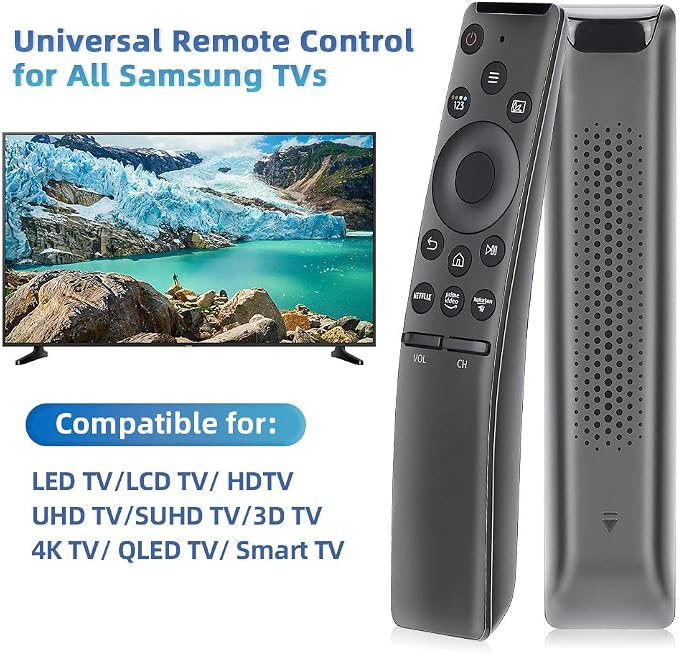 for Samsung-Smart-TV-Remote-Replacement, Universal Remote for All Samsung LCD LED QLED Frame Crystal Smart TVs