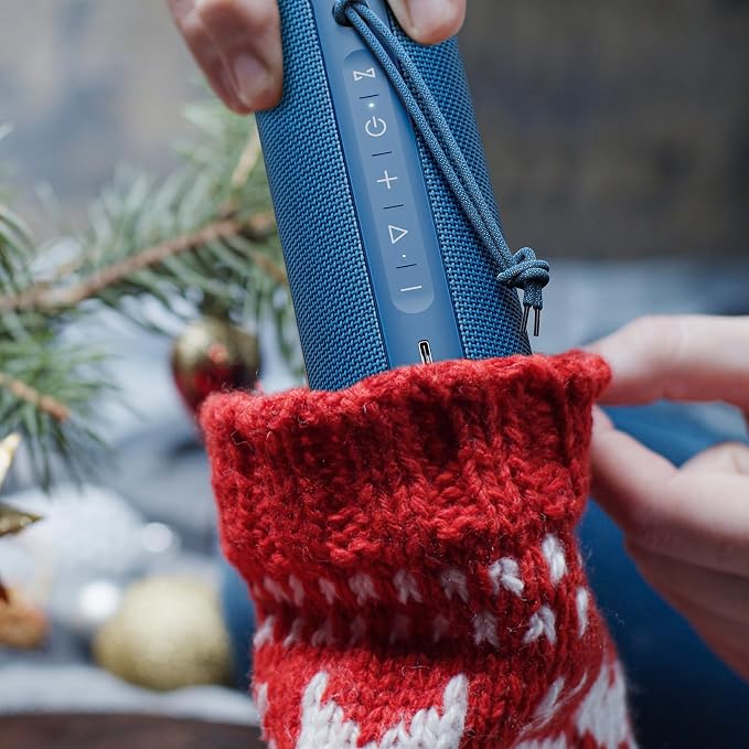 MIATONE Bluetooth Speakers 36W TWS Portable Speaker with Stereo Sound Bass, Bluetooth 5.3 Wireless USB Type C Outdoor, 5000mAh 24H Playtime IPX7 for Present, Boy Friend Gifts for him (Blue)