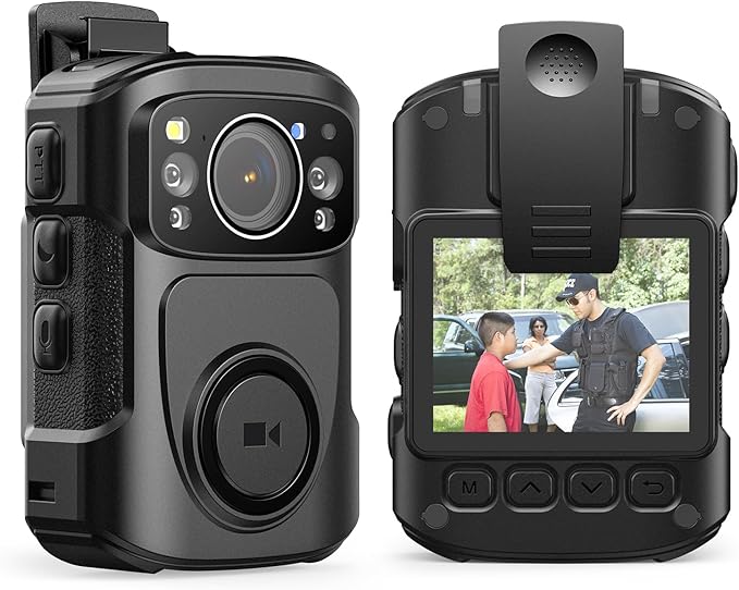 BOBLOV B4K5 256GB 4K Body Camera,3400mAh IP68 Waterproof GPS Police Body Cams for 11Hrs Video Record, Provide Charging Dock, Night Vision Video Camcorder for Personal, Guard Civilians(256GB)