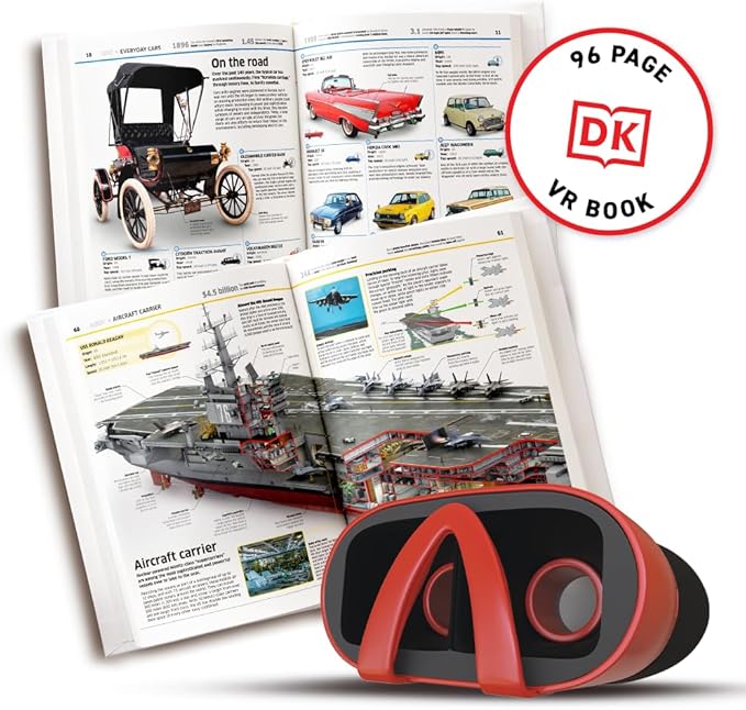 Abacus Brands Virtual Reality Discovery Box Transport! - Illustrated Interactive VR Book and STEM Learning Activity Set - for Ages 8 and Up