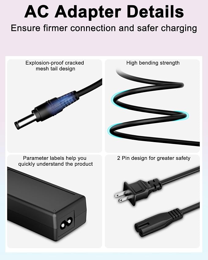 AC/DC Adapter Compatible with Bowflex Max Trainer M9 Max Trainer - 100944 9 High Intensity Total-Body Cardio Eliptical Home Gym & Training MaxTrainer Machine Power Supply Cord Battery Charger PSU