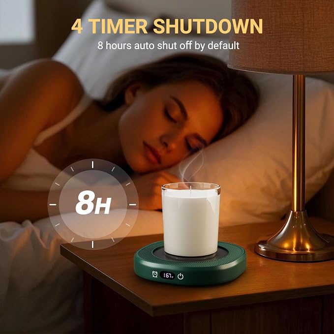 Coffee Mug Warmer & You are Awesome Mug Set, Electric Cup Warmer with Auto Shut Off, 4 Temperature Setting Smart Beverage Warmer, 8-Hours Auto Shut Off