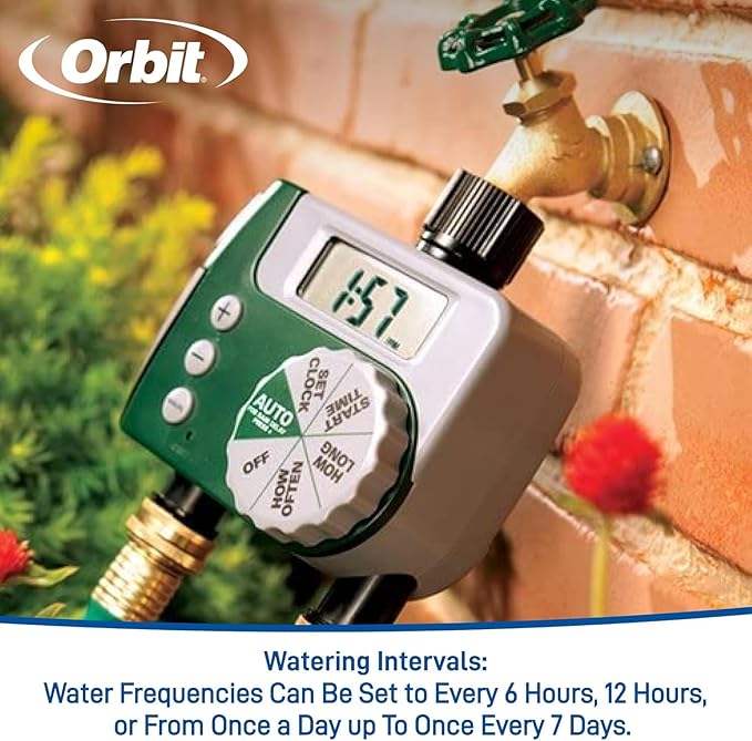 2-Pack Orbit 58910 Digital 2 Outlet Hose Faucet Timer (2 Total Timers)