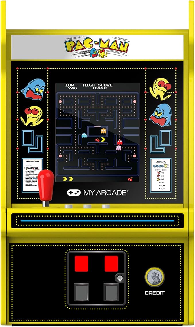 My Arcade Pac-Man Micro Player Pro: 6.75" Handheld Retro Games, Arcade Classics