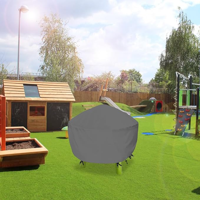 Kids Water Table Cover Fit Rain Showers Splash Pond Water Table,Waterproof Dust Proof Anti-UV Outdoor Toys Cover-Grey