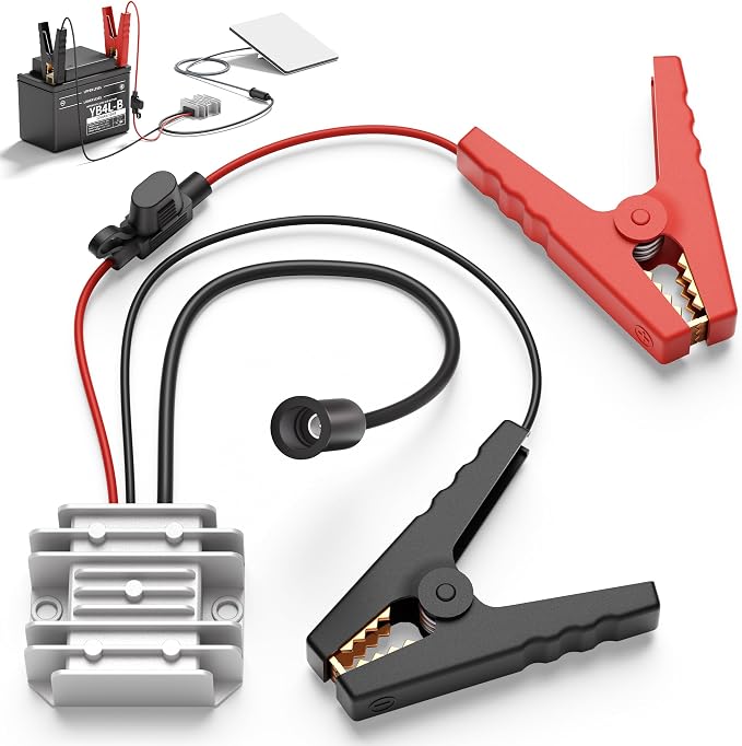 Starlink Mini 12V Adapter DC Step Up Converter 12V to 30V 3.5A Smart Boost | Starlink Mini 12V Power Supply with Alligator Clips, Waterproof IP65, Ideal for Travel RV Accessories Truck Boat Car
