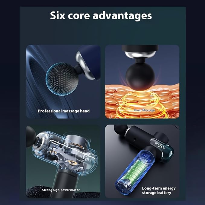 Smart massage gun, men's muscle massage gun, a professional massage for hitting the back, legs, neck, buttocks, etc., used to relieve muscle fatigue, relaxation, and a must-have for home fitness.