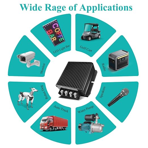 DC 12V to 24V Voltage Converter 30A 720W Voltage Converter 24V Voltage Regulator Boost Module for Radios,Motors,RVs