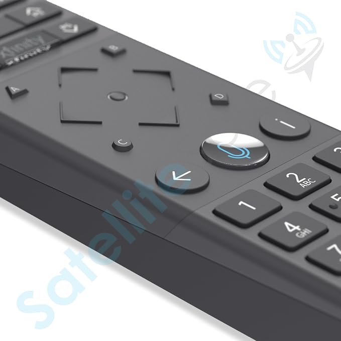 SatelliteSale Remote Control Replacement Xfinity XR15 for Comcast X1 Xi6 Xi5 XG2 & Flex - Voice Commands Backlit Black ABS Plastic RC with Batteries Included