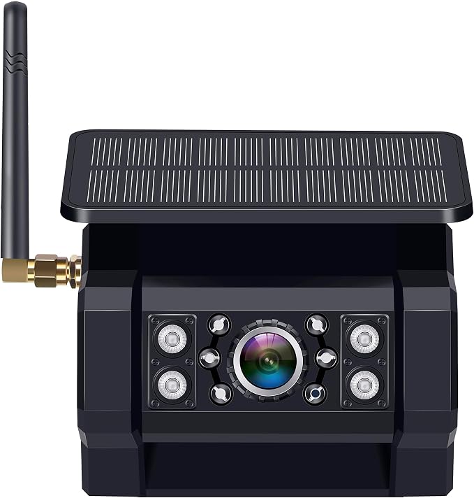 Magnetic Solar Backup Camera Portable for Pemacom P15 System - Easy Install Night Vision Waterproof