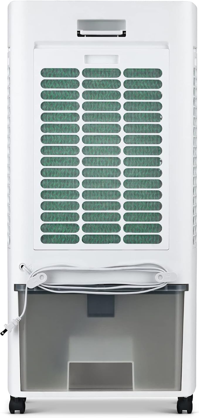 Newair Evaporative Air Cooler | AC Portable Air Conditioner Alternative with 1,600 CFM Airflow | Room Cooling Fan for Bedroom, Garage & Indoor Use | White