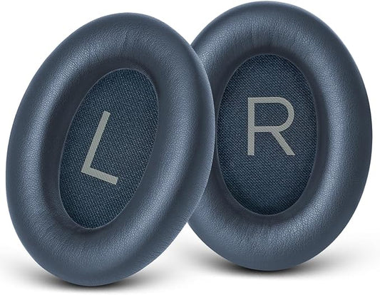 GEVO Replacement Ear Pads for Bose QC45, Ear Cushions for Bose QuietComfort 45 (QC45) & Quiet Comfort SE (QC SE) Headphones, Earpads with Softer Leather Noise Isolation Foam (Midnight Blue)