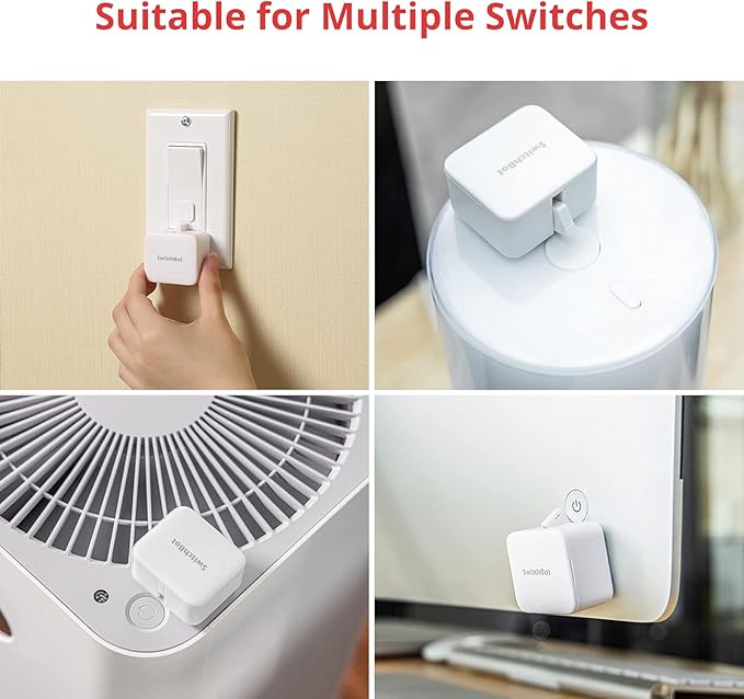 SwitchBot Smart mmWave Radar Motion Sensor, Bluetooth Presence Sensor with Dynamic Detection & Zone Positioning, Compatible with Alexa, HomeKit & Apple Home (Presence Sensor&Bot)