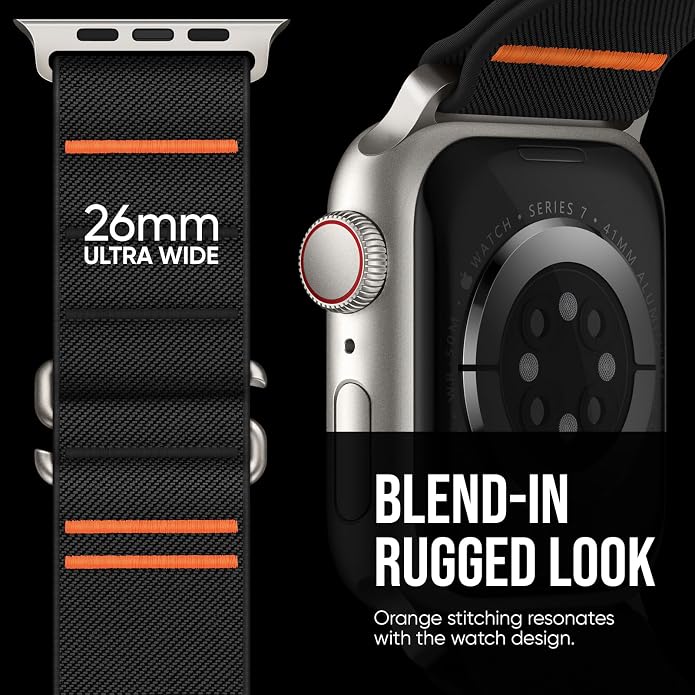 Suitisbest 2 Pack Sport Band Compatible with Apple Watch Ultra Band 49mm 46mm 45mm 44mm 42mm 41mm 40mm 38mm, Stretchy Sport Loop Strap for iWatch Series 11 10 9 8 7 6 5 4 3 2 1, SE 3 2 1, Ultra 3 2 1