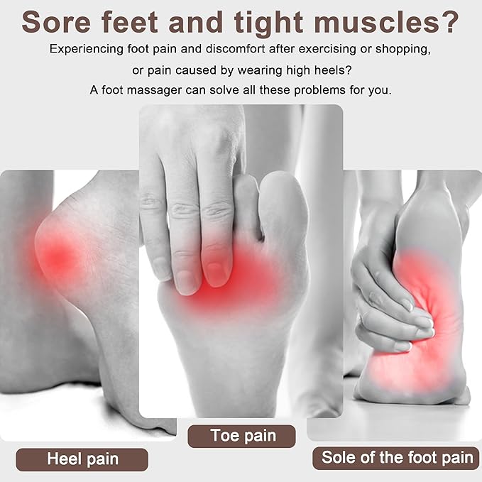 Heated Cordless Foot Massager for Plantar Pain Relief & Swelling for Ankle, Feet and Blood Circulation, Perfect Gifts for Men Women, Dad Mom (Birthday, Holiday)