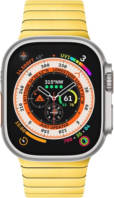 NewWays Titanium & Stainless Steel Link Bracelet for Apple Watch Band Ultra 3 2 1 Band 49mm Series11 10 46mm 42mm 45mm 44mm 41mm 40mm 38mm Series 3-11