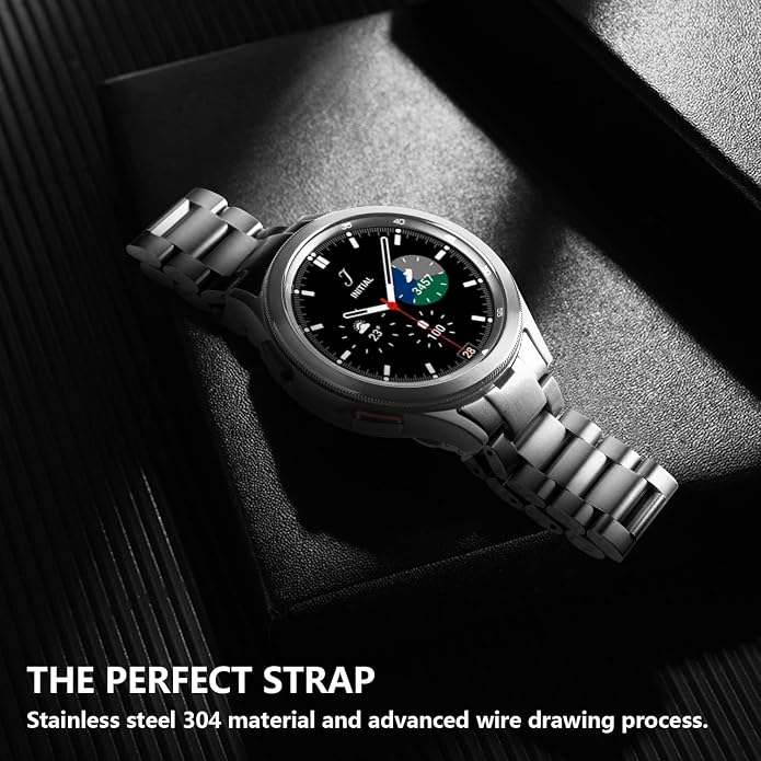 GOLDTOLUCK No Gap Stainless Steel Band Compatible with Samsung Galaxy Watch 8 7 6 5 4 Classic FE Pro Ultra 40mm 44mm 46mm 43mm 47mm 45mm 42mm Replacement Men Women Milanese Metal Elegant Casual