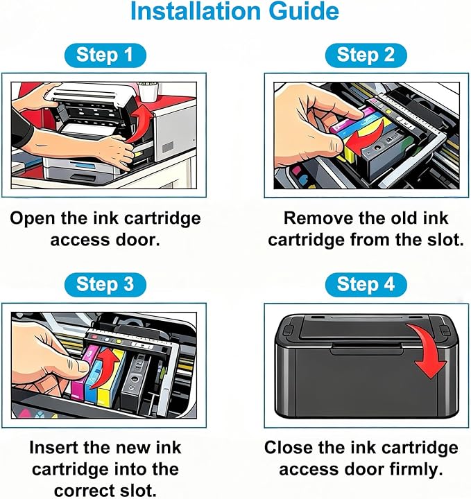 902XL Black Ink Cartridges Replacement for HP 902 Black Ink Cartridges, Compatible with HP Printer OfficeJet Pro 6968 6978 6950 6958 6979 6962 6954 6971 6974 6975, Equipped with Upgraded Chip (2 Pack)
