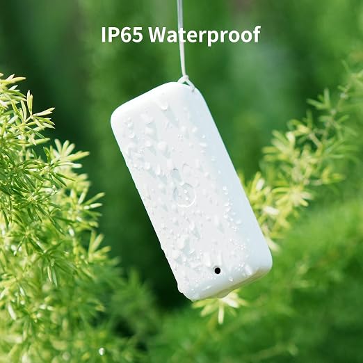 SwitchBot IP65 Indoor Outdoor Hygrometer Thermometer Wireless 3Packs, 394ft Bluetooth Range, Refrigerator Thermometer, Dewpoint/VPD/Absolute Humidity Sensor, 2-Year Battery Life, Free Data Storage