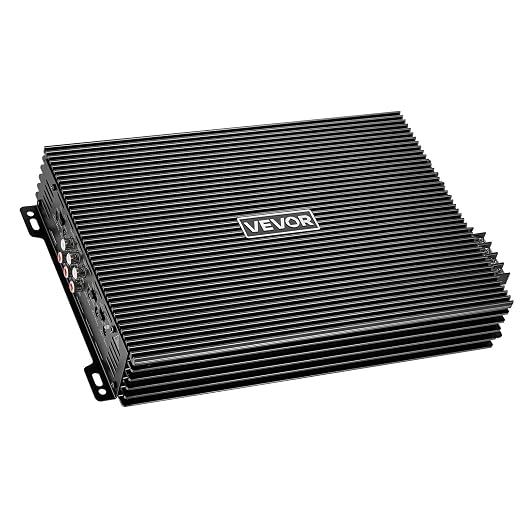 VEVOR 4 Channel Car Audio Amplifier 2 Ohm Stable Bridgeable Class A/B Full Range Amp Max Power 4 x 200W @ 4 Ohm / 4 x 400W @ 2 Ohm for Car SUV Truck Off-Road