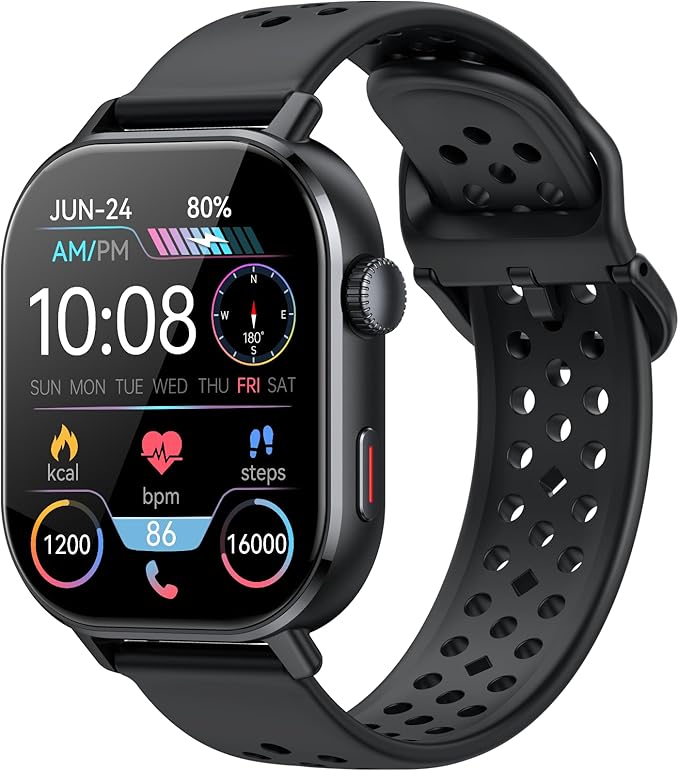 Smart Watch for Men Women (Answer/Make Calls), 2026 New Fitness Tracker Built-in GPS, 2.06"HD Fitness Watch with 110+ Sports Modes, Heart Rate/Sleep Monitor, 5ATM Waterproof for Outdoor Android iOS